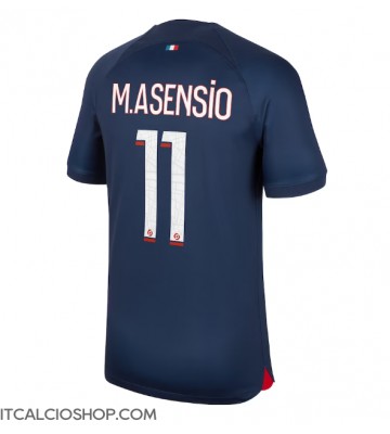 Paris Saint-Germain Marco Asensio #11 Prima Maglia 2023-24 Manica Corta